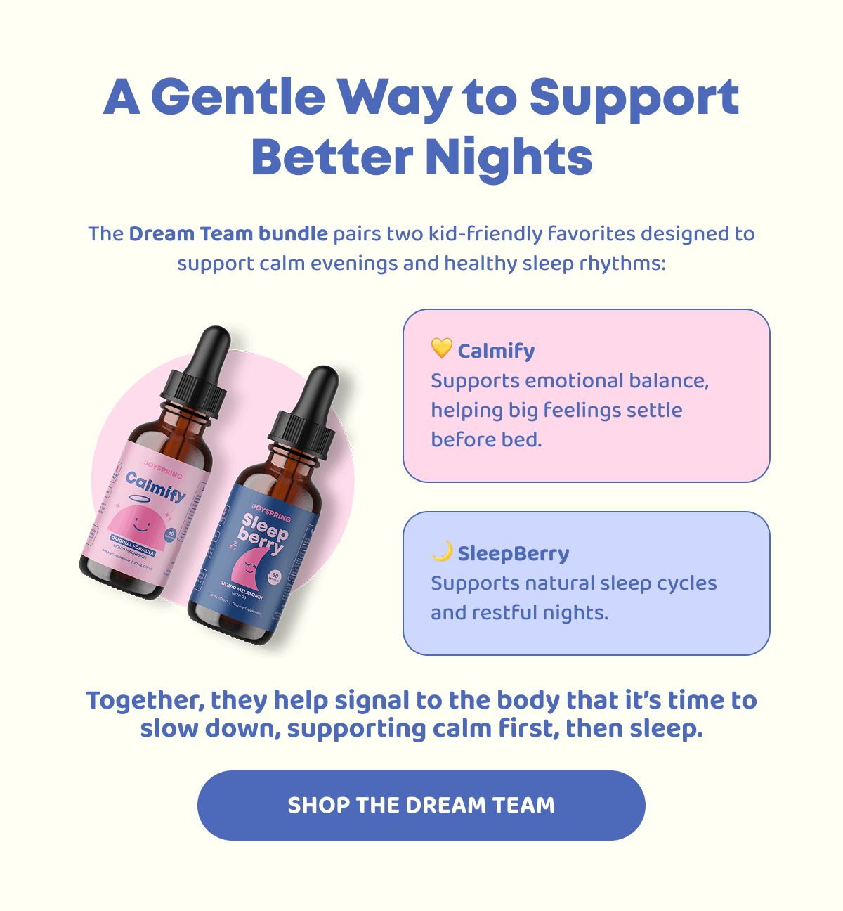 A gentle way to support better nights