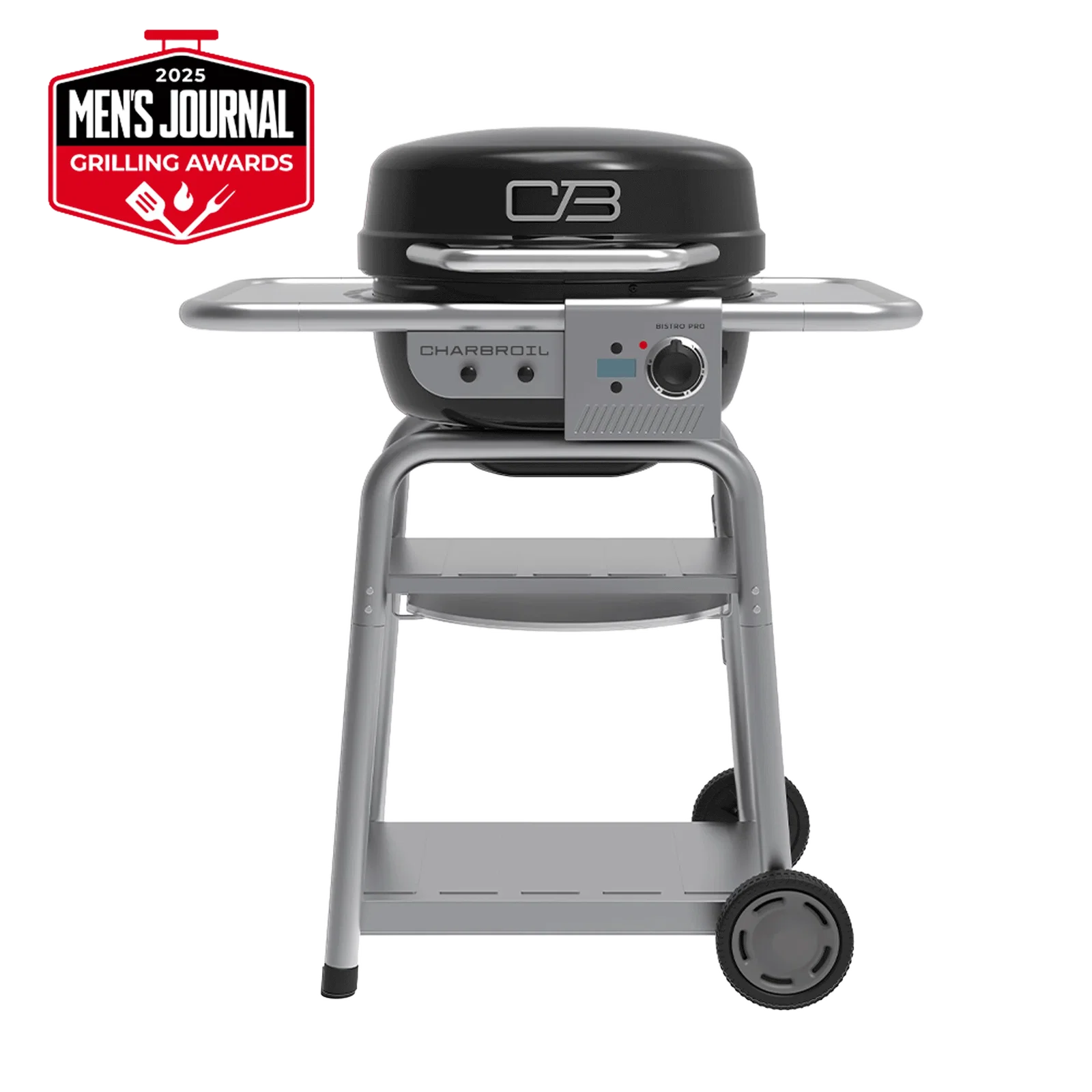 Image of Bistro Pro™ Electric Grill & Griddle + Charcoal Mode Black