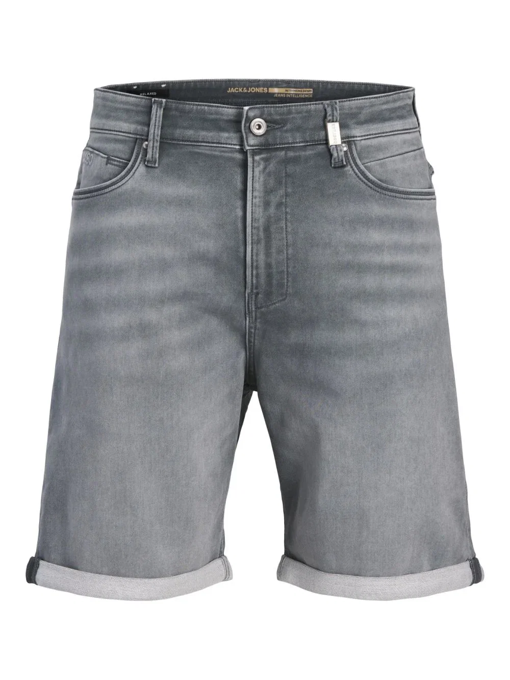 Image of Jack & Jones Herren Jeans Short JJITONY JJASHER I.K - Relaxed Fit Grau Blau