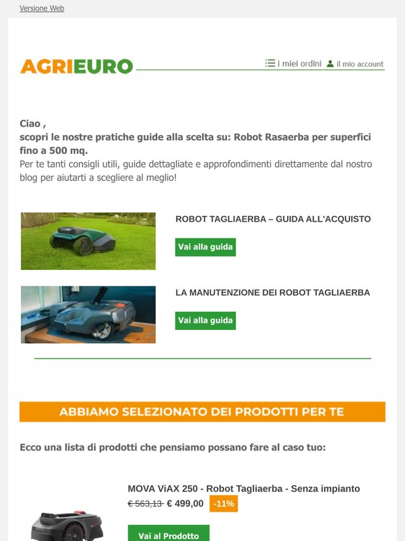 Robot Rasaerba per superfici fino a 500 mq... Abbiamo dei consigli per te!
