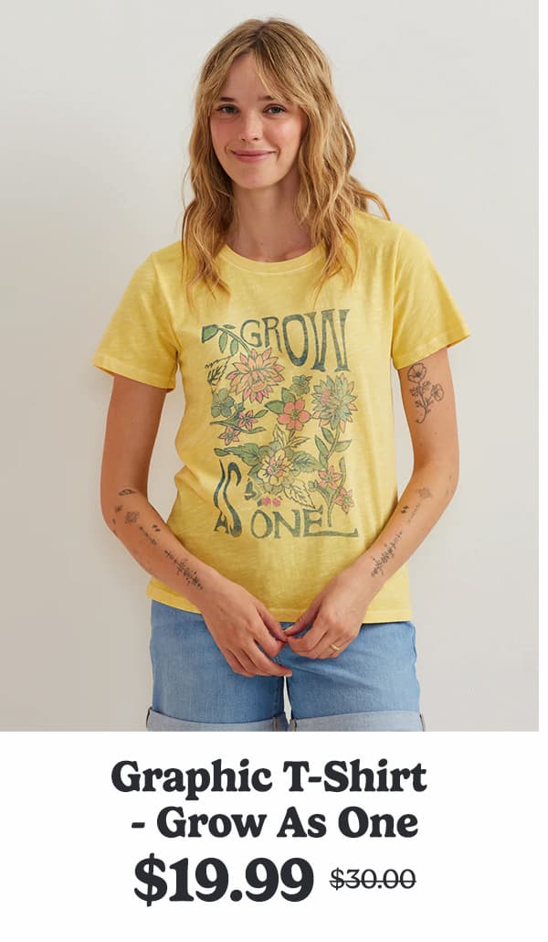 Women's Graphic T-Shirt - Grow As One