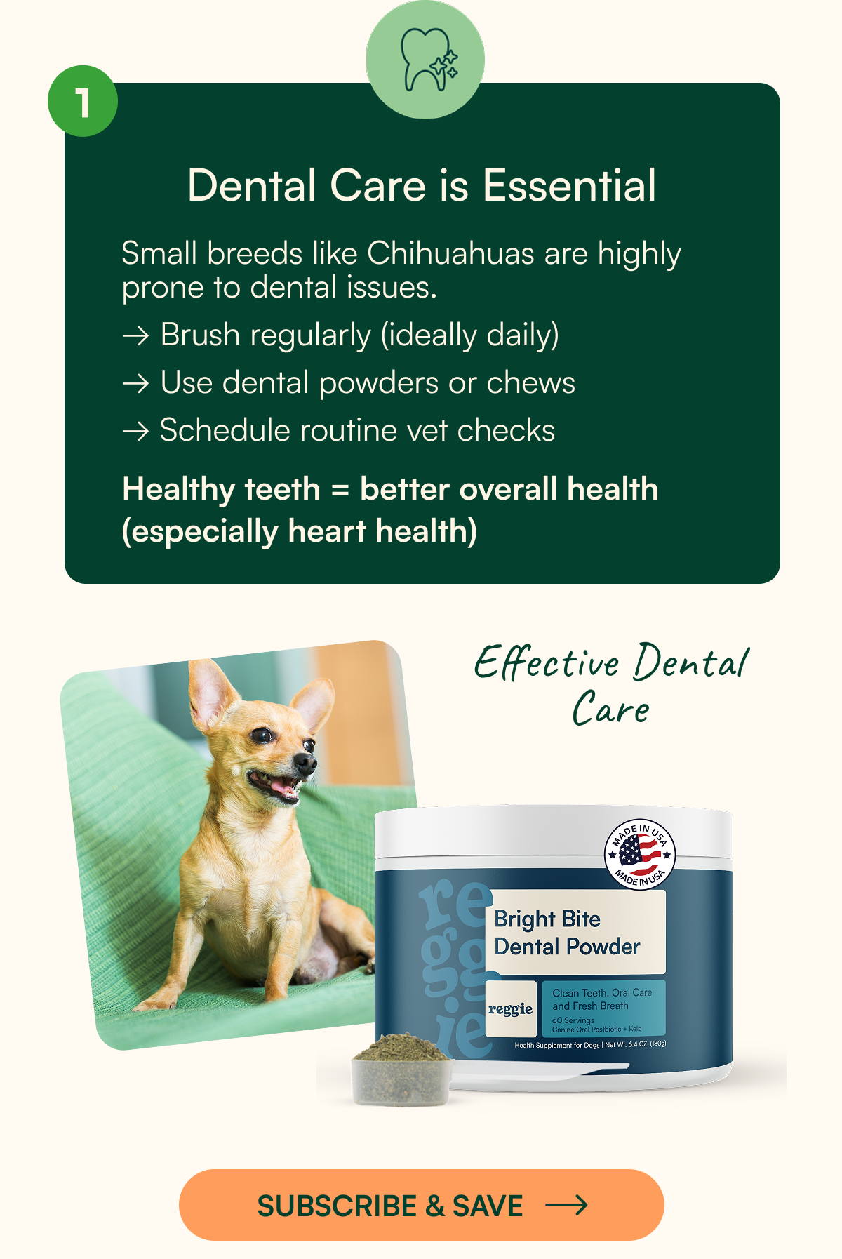 Bright Bite Dog Dental Powder