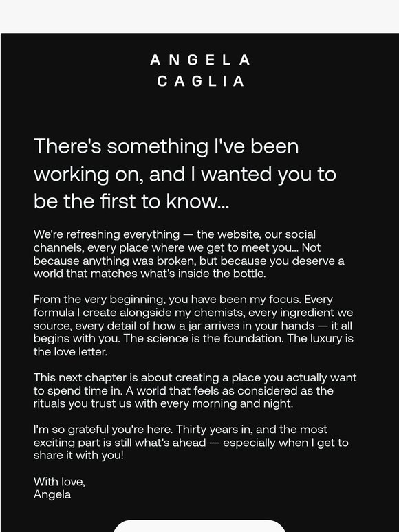 You're the first to know...