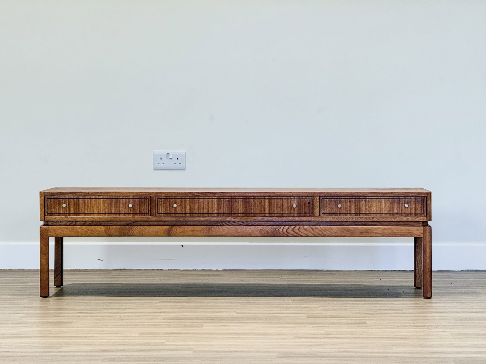 Walter Cornell Walnut Low Coffee Table For Greaves And Thomas, 1960s