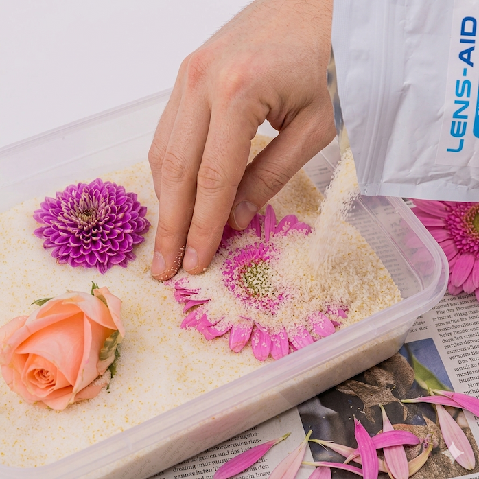 Silica Gel zum Blumen trocknen