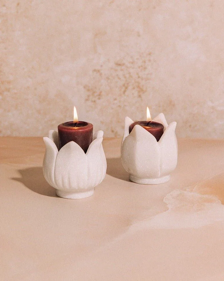 Image of Lotus Diya Set