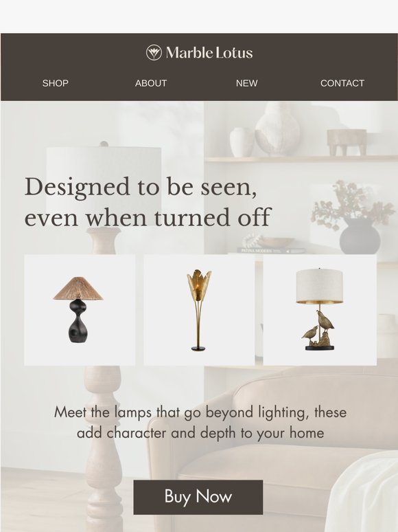 Marble Lotus lamps: For corners that deserve more than an afterthought!