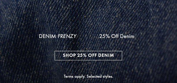 JAG 25% Off Denim Frenzy