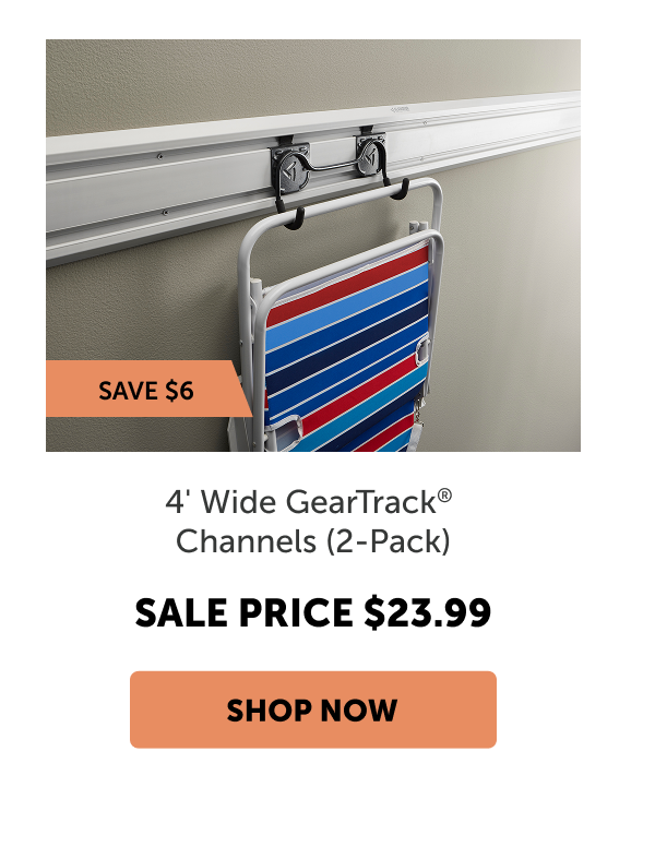 4' Wide GearTrack® Channels (2-Pack)