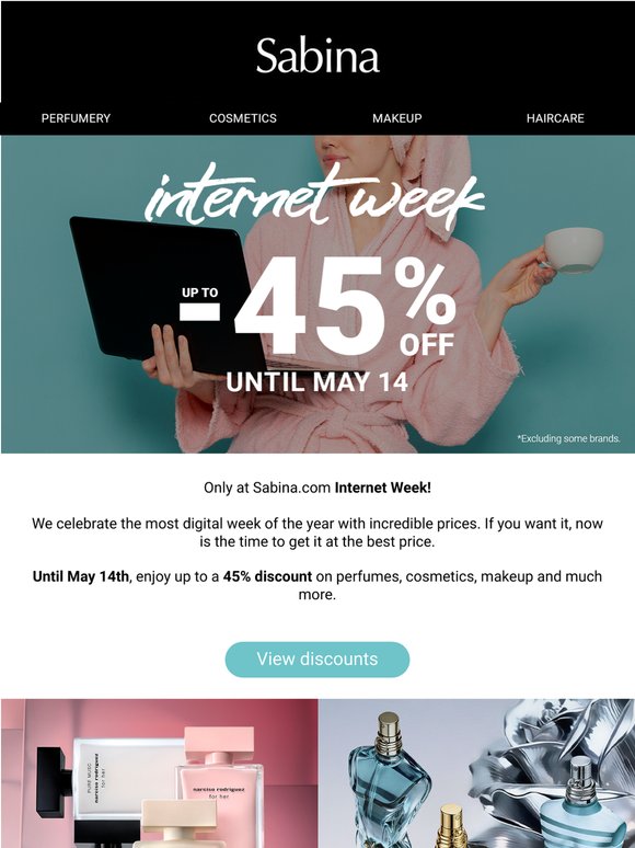 Last hours! Up to -45% | Internet Week 💻