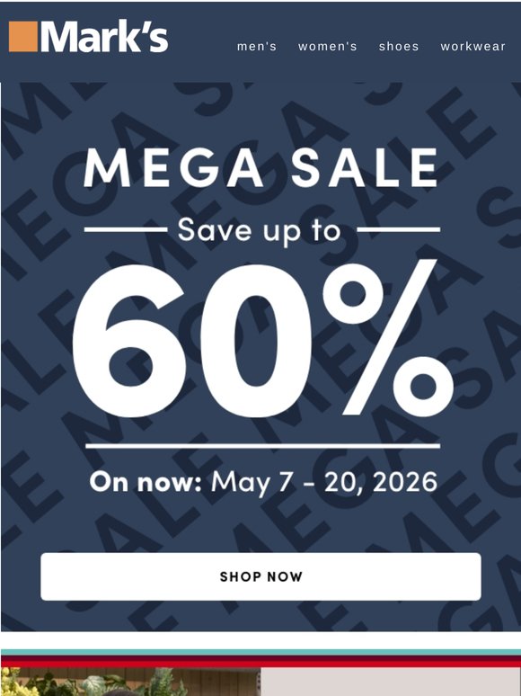 MEGA SALE 🟧 Save up to 60%