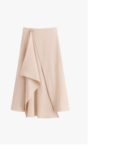 Linen Wrap Skirt Sand