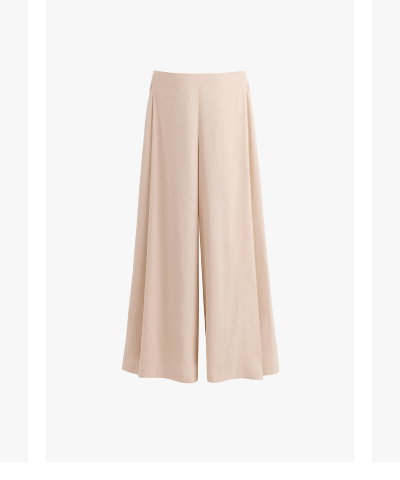 Linen Pleated Pant Sand