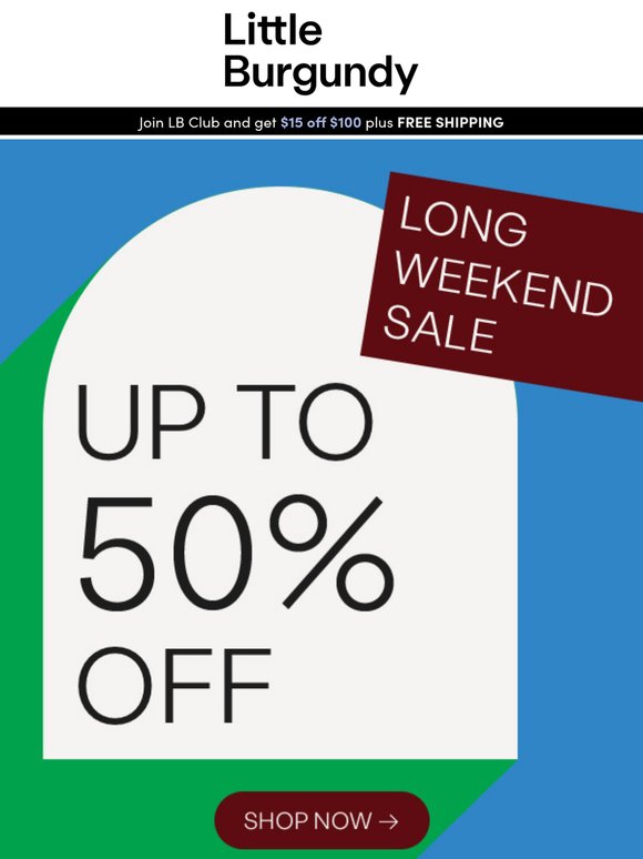 UP TO 50% OFF + new styles added
