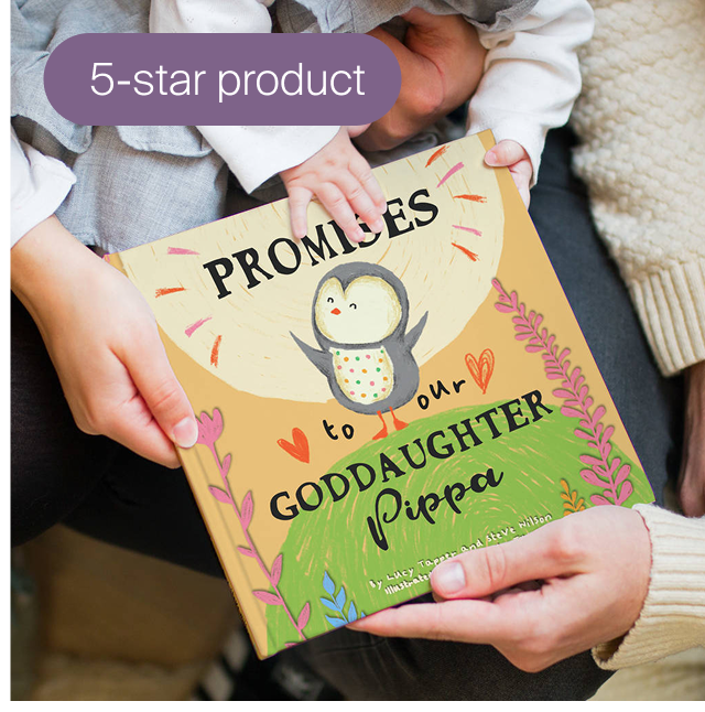 Personalised 'Promises To You' Book For Godchild