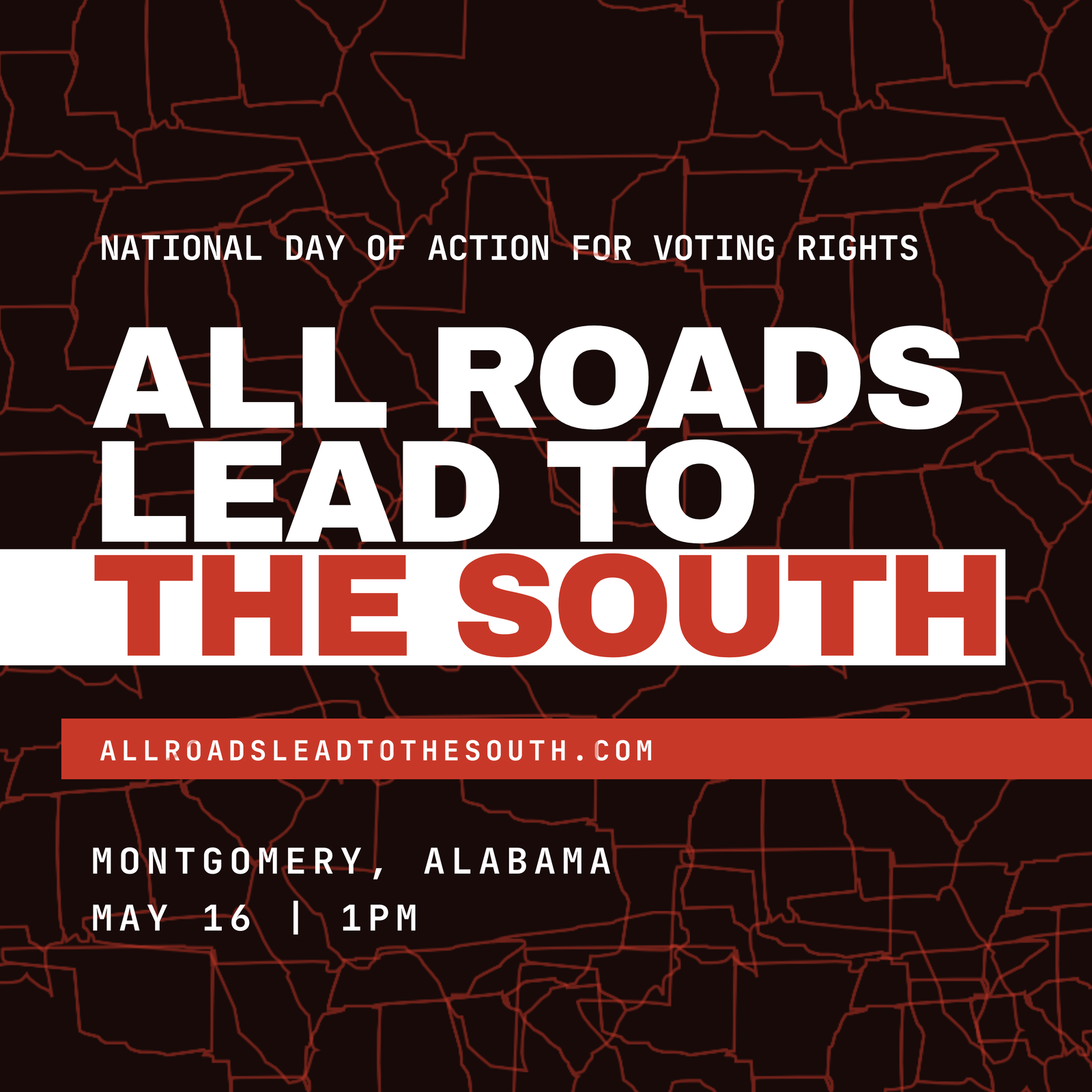 All Roads Lead to the South graphic All Roads Lead to the South graphic