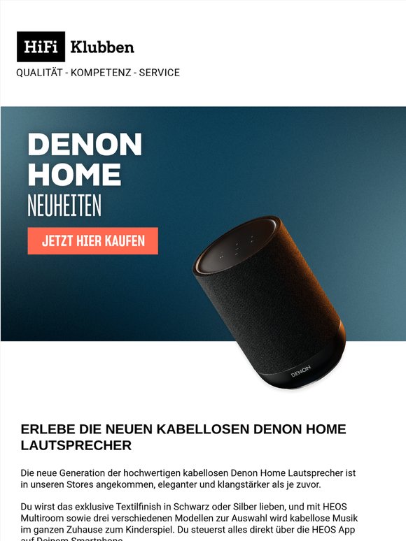 ENTDECKE DIE NEUEN DENON HOME LAUTSPRECHER