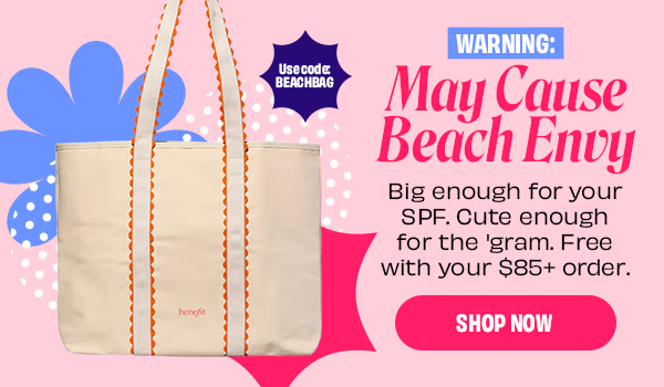 Free summer tote with $85+ orders. Use code: BEACHBAG