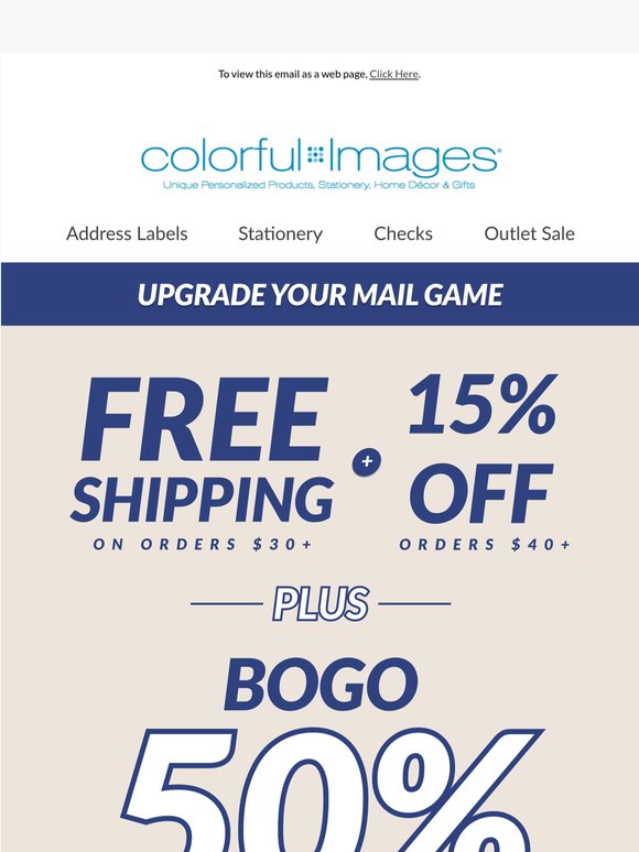 Free Shipping + 15% Off Address Labels 💌