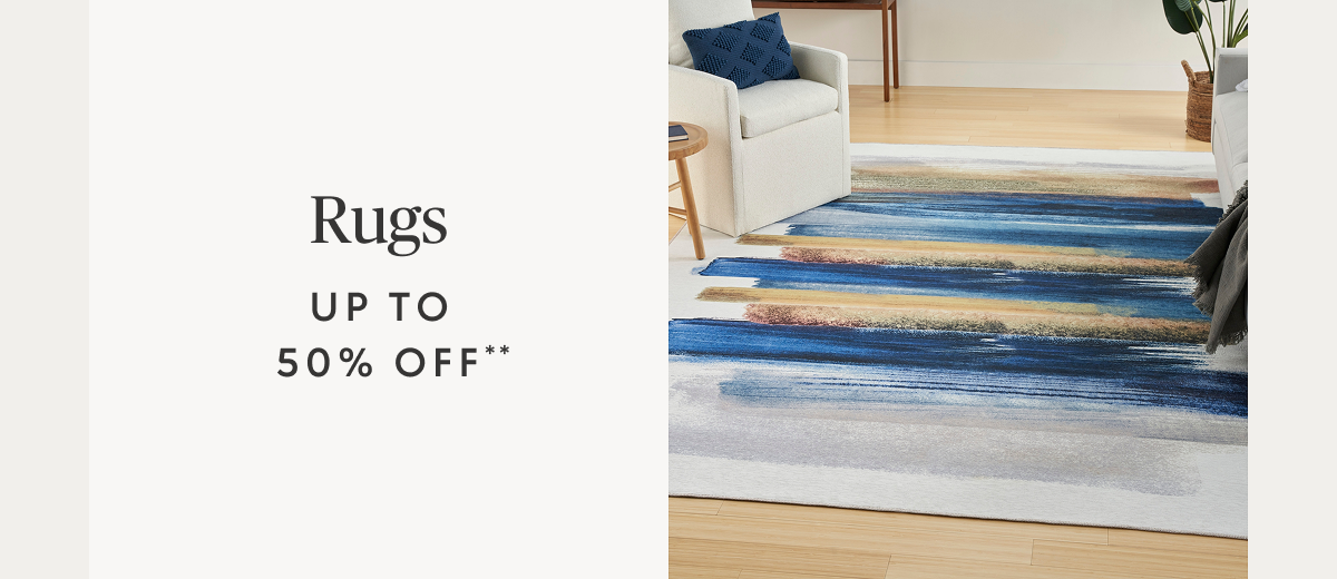 Rugs up to 50% off