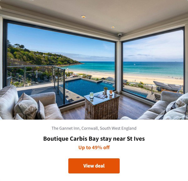 Boutique Carbis Bay stay near St Ives
