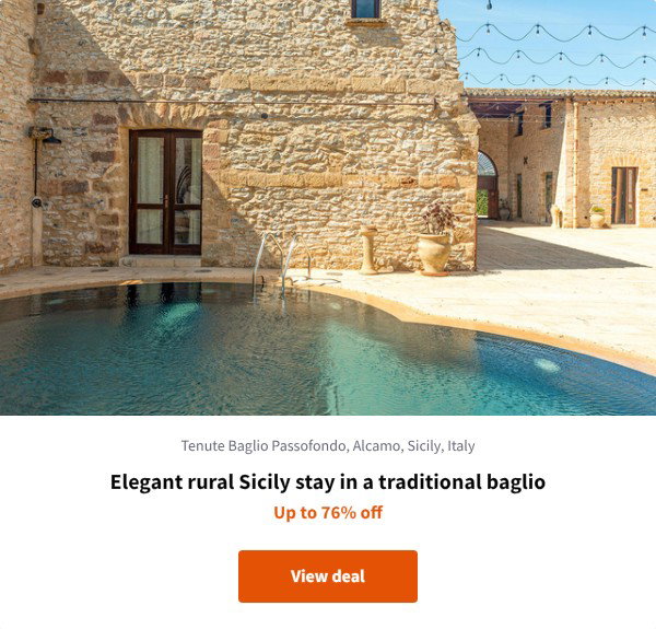 Elegant rural Sicily stay in a traditional baglio