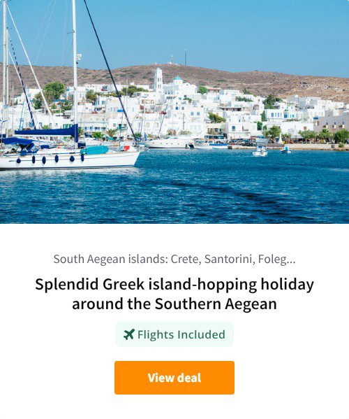 Splendid Greek island-hopping holiday around the Southern Aegean
