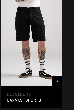 DISSIDENT CANVAS SHORTS