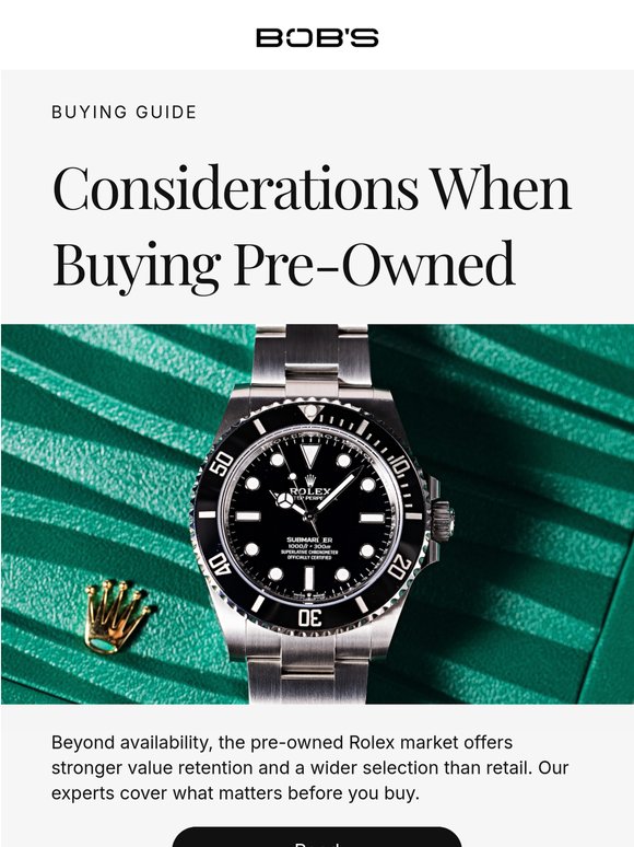 Why the Pre-Owned Rolex Market Wins