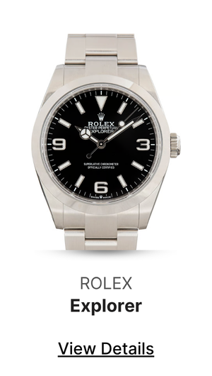 Used Steel Rolex Explorer 40 Steel 224270 Black Dial
