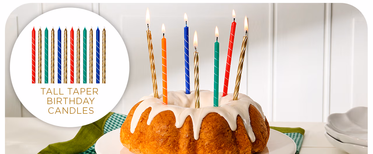 Tall Taper Birthday Candles