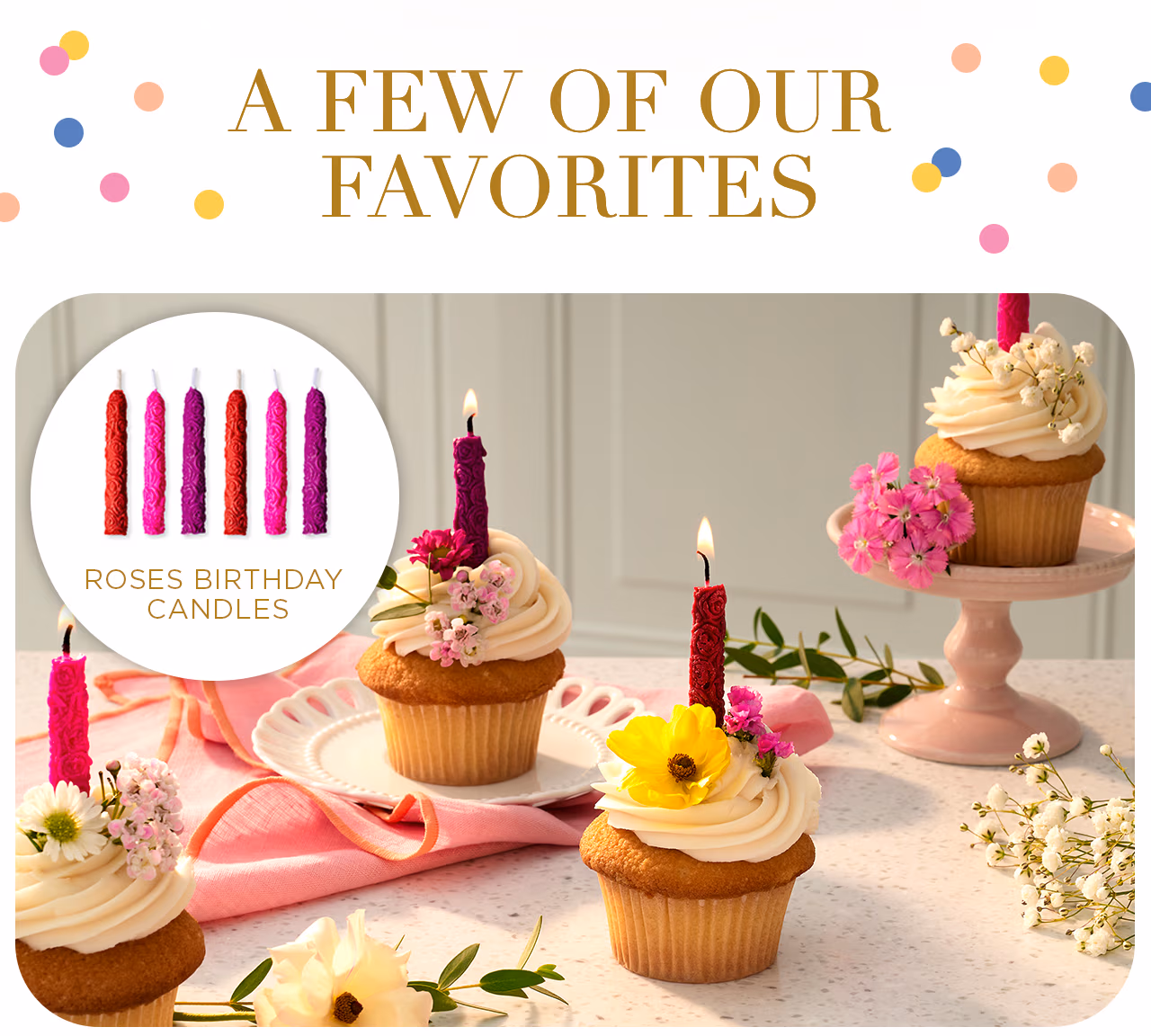 Roses Birthday Candles