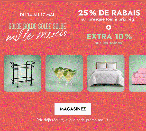 Solde « Mille mercis »