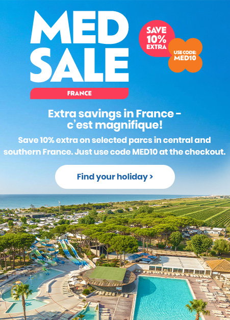 Save an extra 10% on selcected parcs in France. Use code: MED10