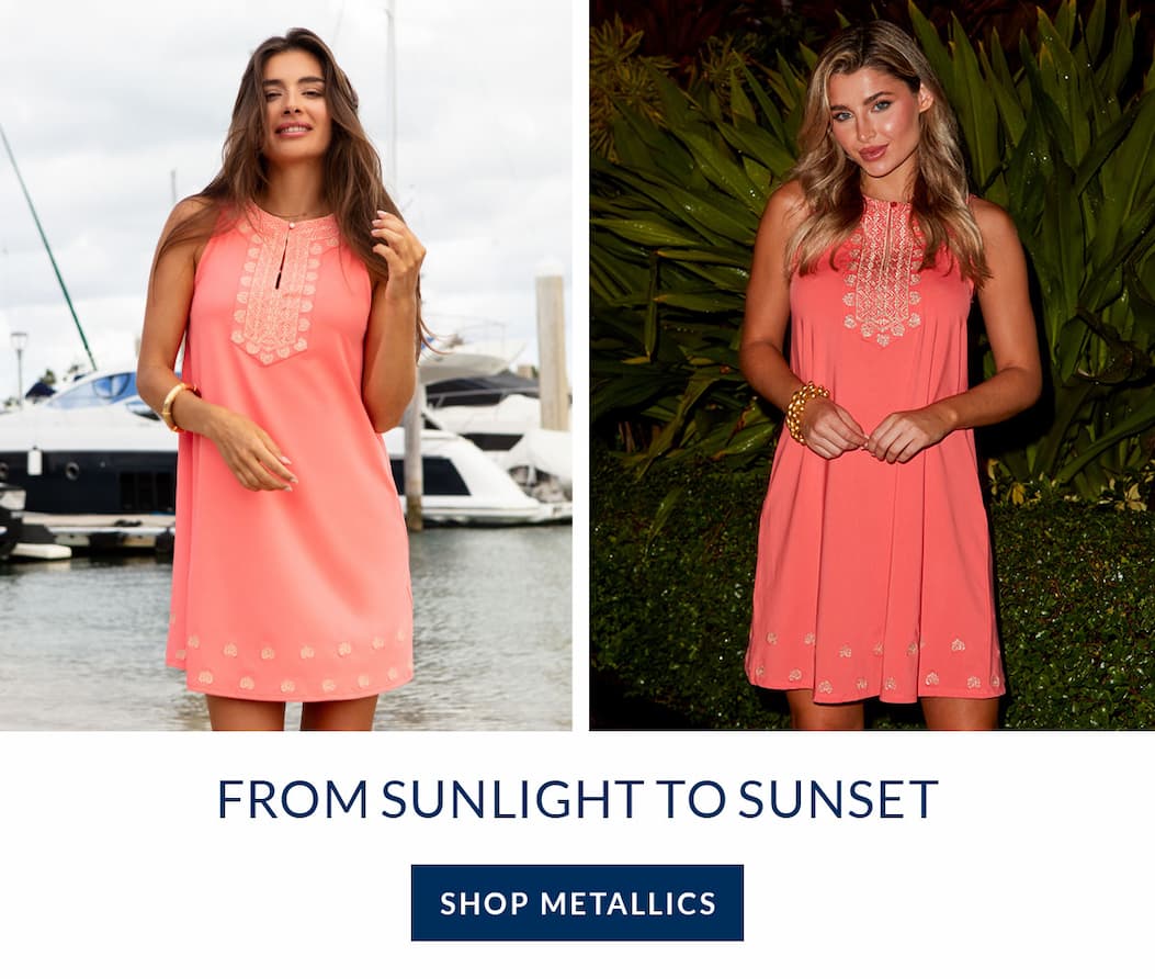 Metallics that go from sunlight to sunset