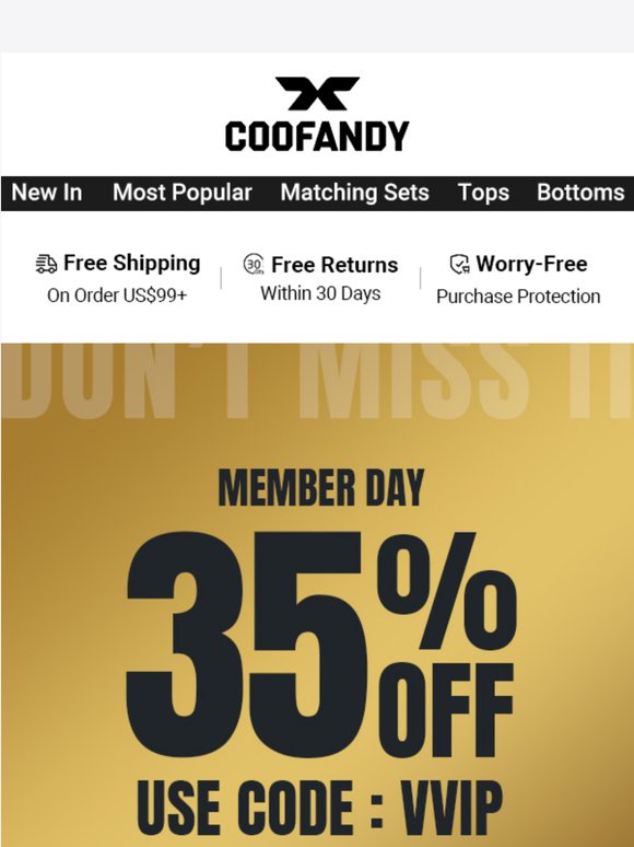 Members get first dibs: 35% OFF Starts NOW
