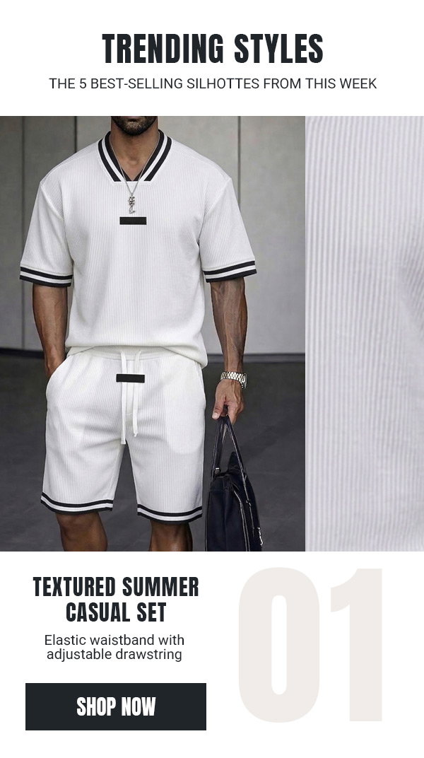 classic-contrast-trim-textured-summer-casual-set