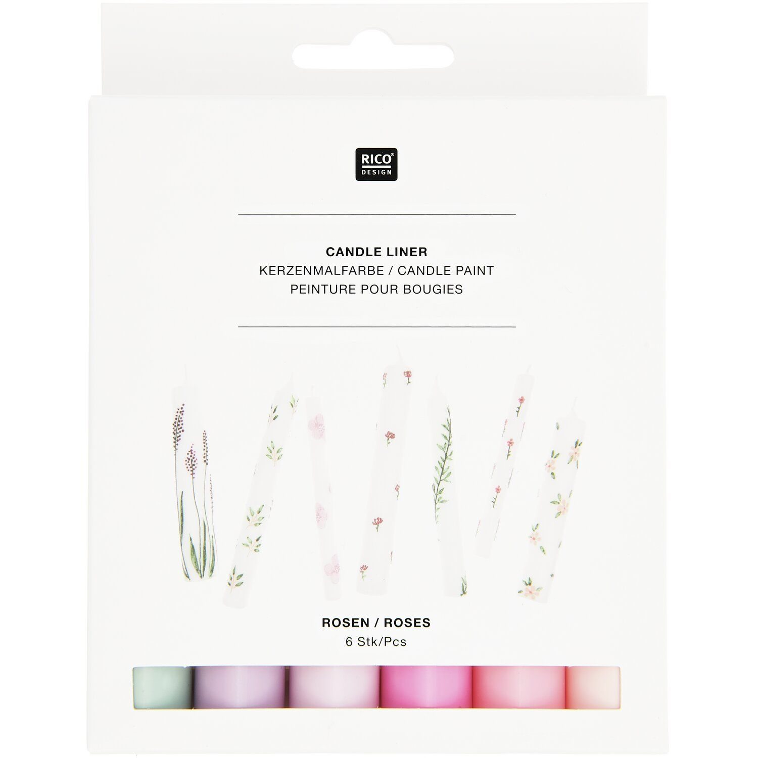 Kerzenmalfarbe Set Roses
