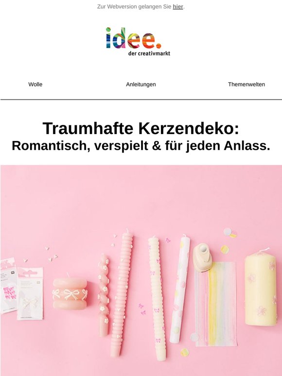 😍NEU: Wachsplatten & -dekor für Kerzen!🕯️