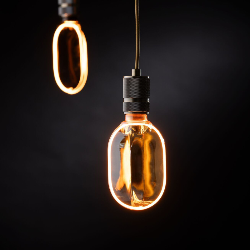 Lighto | LED Lamp | E27 Fitting | Ovaallamp | Amberkleurig | OV160 | 100mm | 4W