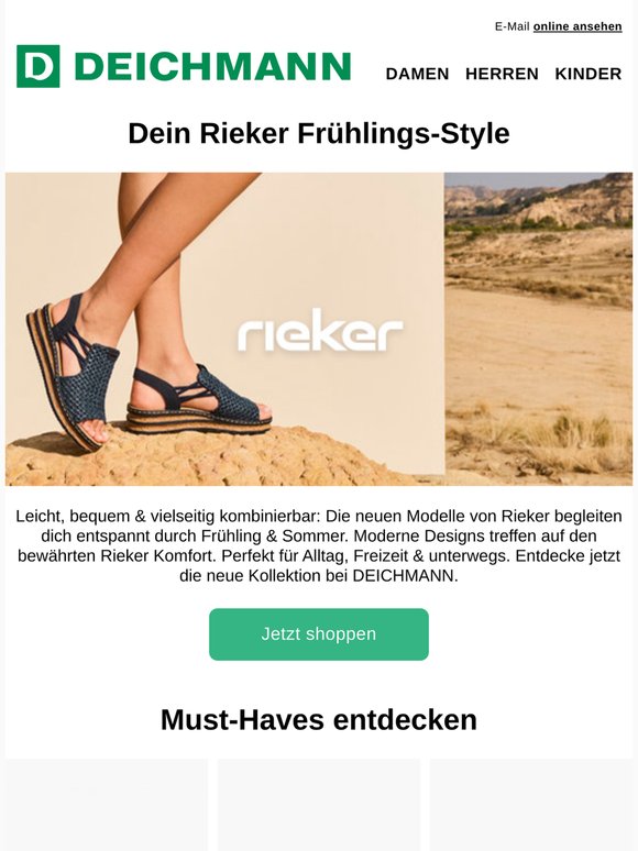 Leicht durch Frühling & Sommer mit Rieker