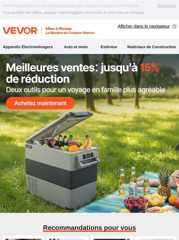 🔥 Bonnes affaires : Outils, fournitures de bureau et de traiteur