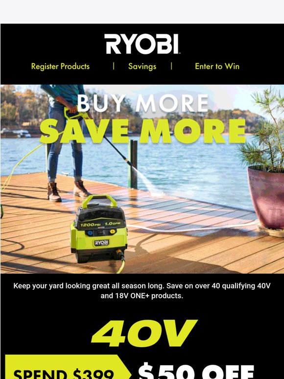Save Up to $125 on Select Outdoor Bundles