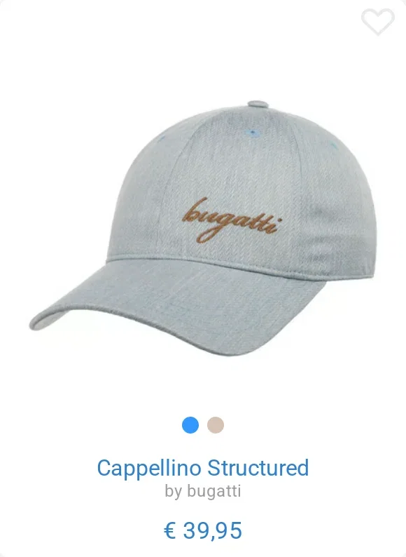 Cappellino Structured by bugatti