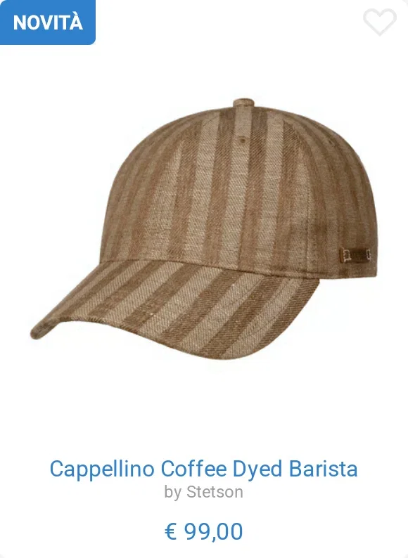 Cappellino Coffee Dyed Barista by Stetson