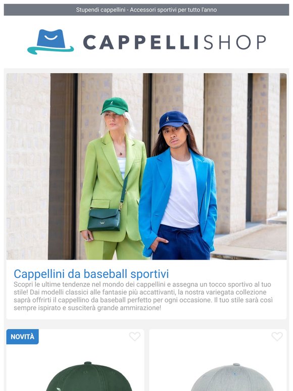 Stupendi cappellini 🧢 Accessori sportivi per tutto l'anno