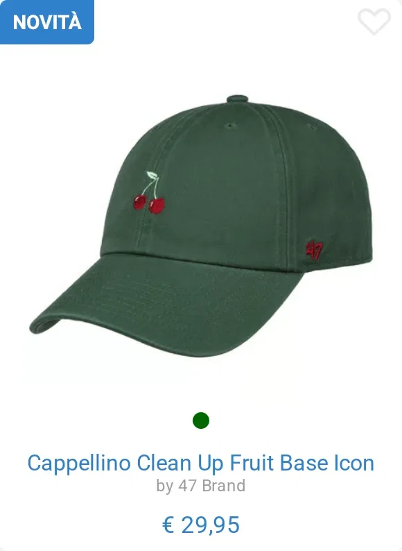 Cappellino Clean Up Fruit Base Icon by 47 Brand
