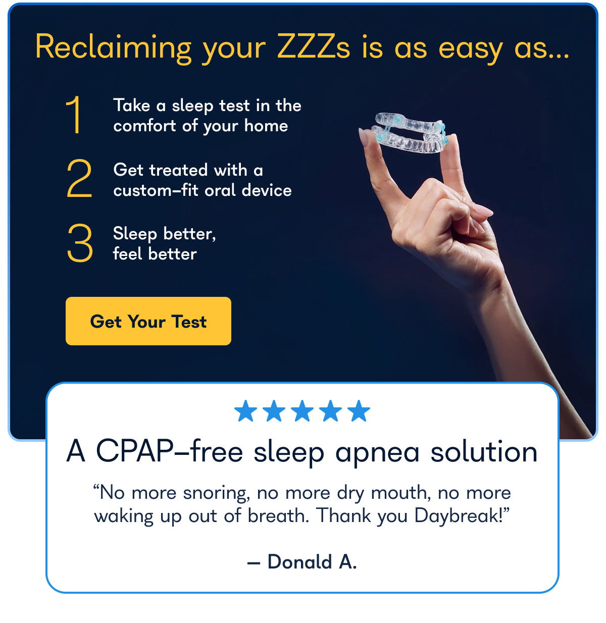 Reclaiming your ZZZs is as easy as...