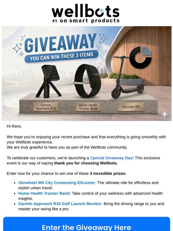 Last day to participate in our giveaway!