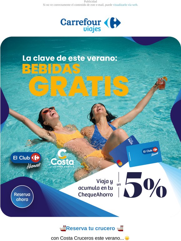 Crucero con Costa ¡Bebidas GRATIS! 🍹
